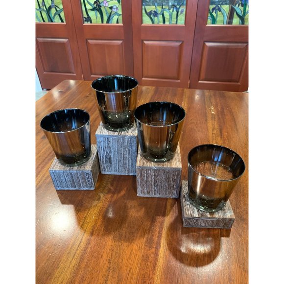 Mercury Fade Lowball Scotch Glasses. - Picture 3 of 9